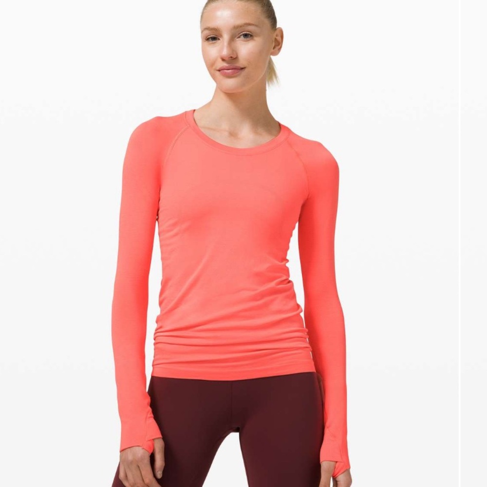 Lululemon Swiftly Tech 2.0 Long Sleeve Top 🩷🧡